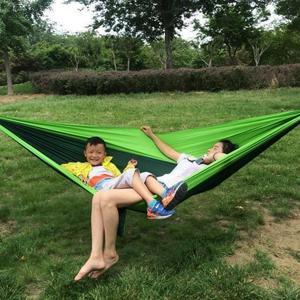 <span class=keywords><strong>Hamac</strong></span> double d'extérieur pour étudiants et adultes Chaise berçante anti-renversement avec parachute en nylon pour dortoir et camping - Product Image 2