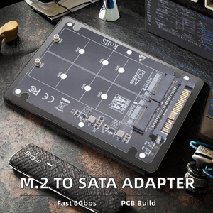 <span class=keywords><strong>M</strong></span>.2 NGFF MSATA SSD SATA 3.0 adaptörü için 2.5 inç dönüştürücü yükseltici kart PC Laptop için 6Gbps PCB malzeme masaüstü eklenti için - Product Image 2