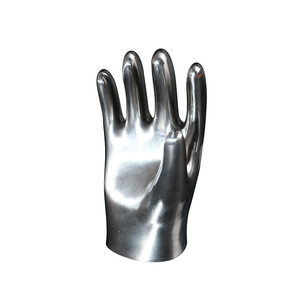 Stainless Steel Hand Sculpture Decorative Ornament Office Home Minimalist Design Irregular Shape Single Piece Package - Product Image 4