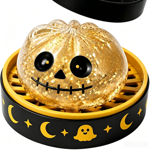 Juguete Antiestrés de Halloween con Forma de Fantasma, de Azúcar de Malta, para Ejercitar la Agarre y Aliviar el Estrés, en Caja de Regalo Festiva - Product Image 3