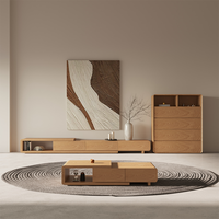 Buffet de salon de style japonais Buffet moderne en bois massif au design simple Buffet personnalisé