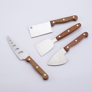 <span class=keywords><strong>4</strong></span> cái Keo Gỗ xử lý pho mát Knife Set laser logo cho home & nhà hàng nhà bếp slicing pho mát công cụ kim loại hộp đóng gói - Product Image 6