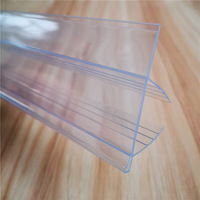 Porte-étiquettes de prix en PVC transparent pour rayonnages de supermarché, bande d'extrusion pour bordures d'étagères de magasin de détail