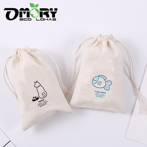OMORY Wholesale Eco-friendly Large Canvas <b>Drawstring</b> Bag Cotton Storage <b>Pouch</b> 18X25cm Machine Washable for Daily Use Travel - Product Image 2