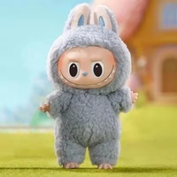 Vente en gros – Figurines d'action PopMart Labubu Exciting Macron V1 100 % originales, boîte mystère, 17 cm, jouets mignons