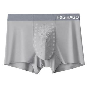 HAGO Nouveau Design Glace Soie Sans Couture Plus Taille Leger Hommes Boxeurs Sous Vetements slip Pour Hommes - Product Image 2
