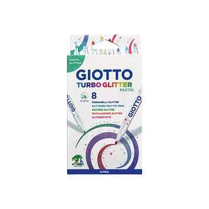 <span class=keywords><strong>GIOTTO</strong></span> Turbo <span class=keywords><strong>Glitter</strong></span> pastello 8er Kartonetui - Product Image 1
