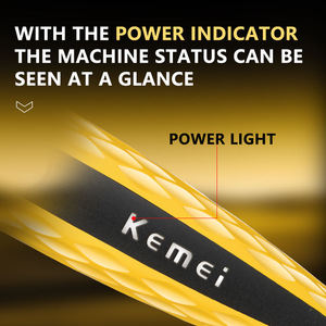 Tondeuse à cheveux <span class=keywords><strong>électrique</strong></span> professionnelle Kemei KM-1690A à lames zéro espacement pour hommes, rechargeable, pour finitions de coupe - Product Image 3