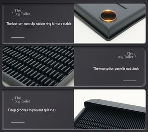 Kingtale No Wet Feet o piedi bloccati un pezzo facile da pulire vasino per cani da interno wc per cani - Product Image 3