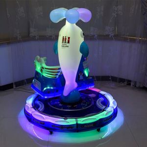 Electric Coin Track Train <b>Swinging</b> Machine Rotating Circle Toy Car Commercial Music Game Machine - Product Image 5