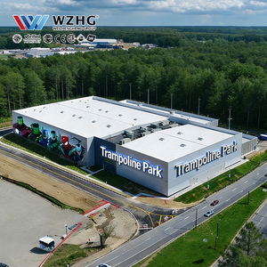 Edificio de Acero Personalizable para Parque de Saltos Interior, Fabricación 20x40m, Instalación Rápida, Estructura Industrial Resistente 50x80m - Product Image 1