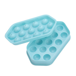 Moule à glaçons 13 cavités en plastique, machine à glaçons manuelle pour réfrigérateur, forme cube, compatible eau du robinet - Product Image 5