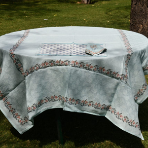 ผ้าปูโต๊ะลินินพิมพ์ลายดอกไม้คุณภาพสูง พิมพ์ลายด้วยมือ ขนาด 60x90 นิ้ว ผลิตภัณฑ์ขายส่ง ราคาขายส่ง - Product Image 1