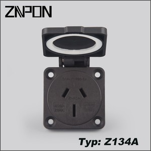 Không thấm nước IP54 Úc tường Ổ cắm điện 10A 250V tường Ổ cắm ổ cắm Heavy Duty 3pin Úc ổ cắm với bìa Z134A-1 - Product Image 4