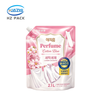 Pochette Doypack haute capacité avec bec verseur, résistante à l'humidité, en matériau personnalisé pour l'emballage de lessive et de lotion corporelle/mains
