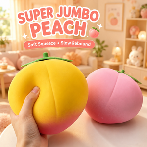 Jouet Squishy Pêche Géant Extensible, Fidget Toy Fruité Durable, Jouets Anti-Stress en Caoutchouc TPR Souple pour Enfants et Adultes - Product Image 4