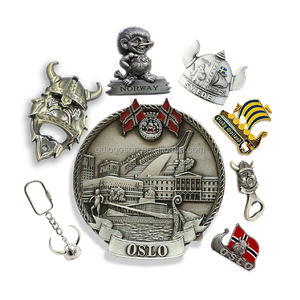 Lot d'aimants de réfrigérateur en émail sur le thème de la mythologie nordique, navire viking, autocollant métallique pour réfrigérateur, souvenir de longship viking <span class=keywords><strong>scandinave</strong></span> - Product Image 2