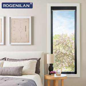 ROGENILAN Fenêtres fixes modernes <span class=keywords><strong>en</strong></span> aluminium <span class=keywords><strong>de</strong></span> grande taille, du sol au plafond, insonorisées, double vitrage Low-E, fenêtres sur mesure - Product Image 3