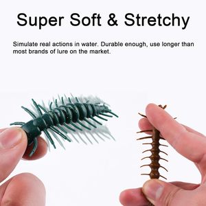 Leurres <span class=keywords><strong>de</strong></span> pêche Eupheng 2"/3" Hellgrammite, super réalistes, en plastique souple, pour jigging et drop shot, pack <span class=keywords><strong>de</strong></span> 20/12. - Product Image 3