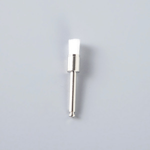 Brosses de polissage dentaire à tête plate, en acier inoxydable blanc, pour le blanchiment des dents, accessoires jetables pour soins bucco-dentaires - Product Image 3