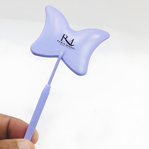 Purple Powder Coated Color Customized Butterfly Shape <b>Makeup</b> <b>Mirror</b> 3X Magnifying Single Side <b>Mirror</b> - Product Image 5