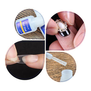 Fournitures pour ongles vente en gros colle à ongles 10g bijoux Super forte colle à <span class=keywords><strong>faux</strong></span> ongles avec brosse - Product Image 2