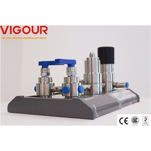 Regulador de <span class=keywords><strong>CO2</strong></span> de latón de doble cara para Panel de Control de presión de diseño Modular de Gas helio oxígeno para acetileno de argón propano LPG - Product Image 3