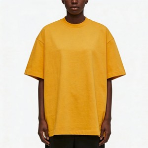 Oversized Organic Cotton T <strong>Shirt</strong> Streetwear Boxy Fit Heavyweight Tee Blank <strong>White</strong> T <strong>Shirt</strong> Top for Men - Product Image 4