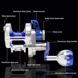 Carrete <span class=keywords><strong>de</strong></span> <span class=keywords><strong>Pesca</strong></span> Topline Tackle Overseas, Gran Oferta, 30 kg <span class=keywords><strong>de</strong></span> Potencia <span class=keywords><strong>de</strong></span> <span class=keywords><strong>Arrastre</strong></span>, Carrete <span class=keywords><strong>de</strong></span> <span class=keywords><strong>Pesca</strong></span> Lenta para <span class=keywords><strong>Pesca</strong></span> <span class=keywords><strong>en</strong></span> <span class=keywords><strong>Barco</strong></span>, Carrete <span class=keywords><strong>de</strong></span> Jigging Profundo - Product Image 2