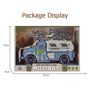 Ensemble de jouets de figurines d'<span class=keywords><strong>action</strong></span> militaires personnalisées QS, soldats de l'armée, véhicules militaires, avec effets sonores et lumineux - Product Image 3