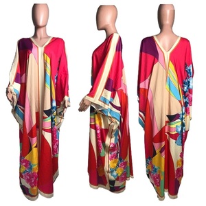 ANSZKTN abiti da donna di tendenza abbigliamento etnico moda donna manica lunga Maxi abito abiti da donna in seta - Product Image 6