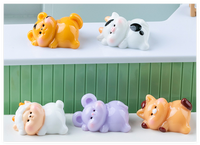 Petite figurine en résine du zodiaque lunaire chinois, symbole des 12 signes, Nouvel An chinois, serpent, mouton, singe, poulet, cochon, tigre, rat, lapin, dragon, chien, 2025
