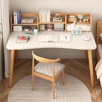 2025 nouveau bureau à domicile bureau étudiant étude Table d'écriture en bois massif ordinateur bureau et chaise ensemble avec étagère