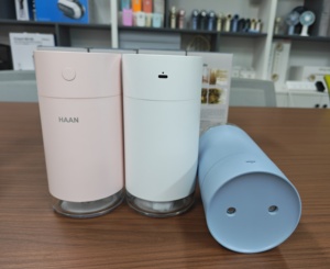 Humidificador dual de 500mL, 2000mAh, 2 modos de niebla, luz nocturna, apagado automático por escasez de agua, humidificador de escritorio para el hogar en Japón y Corea - Product Image 4