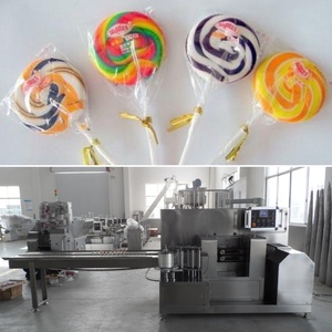 Düz lolipop paketleme makinesi şeker sarma tek büküm lolipop paketleme makinesi - Product Image 5