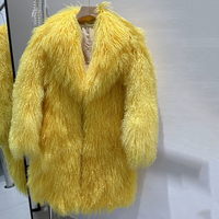 Vente en gros Manteau de fourrure d'agneau de Mongolie de mouton naturel d'hiver personnalisé Manteaux de laine grande taille pour femmes