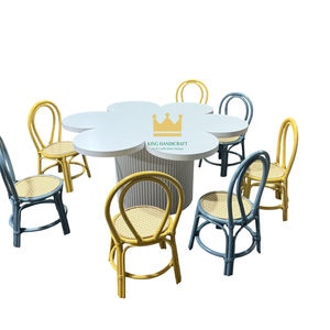 Silla Infantil de Ratán Hecha a Mano, Estilo Boho, Asiento de Mimbre para Niños, Decoración para Fiestas de Cumpleaños y Eventos - Product Image 6