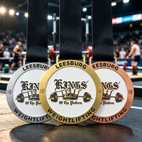 Medallas Personalizadas en Blanco para Sublimación, Medallas Grabables en Oro, Plata y Cobre para Deportes, Maratón, Atletismo y Levantamiento de Pesas