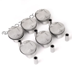 6x ลูกสูบแหวนอัดต่ำ82มม. 9.7:1สำหรับ <span class=keywords><strong>BMW</strong></span> <span class=keywords><strong>E60</strong></span> E90 <span class=keywords><strong>N52B25</strong></span> 523i 325i - Product Image 1