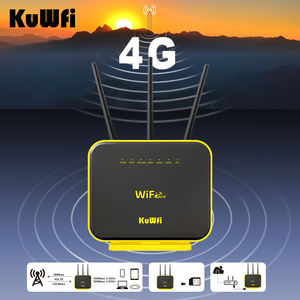 KuWFi Rj45 Lan Wan 11ac Dual Band Cat4 Wifi Router Modem Dalam Ruangan Router Nirkabel 4G dengan Kartu Sim Kustom - Product Image 5