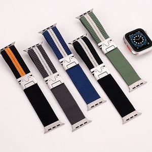 Correa de Nailon Trenzado con Hebilla de Acero Inoxidable para Apple Watch Series 10 9, para Iwatch Ultra 49mm, Correa de Reloj de Acero - Product Image 1