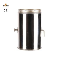 Kit mural en acier inoxydable au design moderne pour cheminée de 6 à 8 pouces de diamètre intérieur, avec capuchon de protection anti-étincelles, garantie 1 an pour appartement