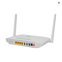 Best Seller 2.4G/5G WiFi Wireless ONT 6821M 4GE Gpon ONU dengan 2 Antena Peralatan Fiber Optik FTTH ONT
