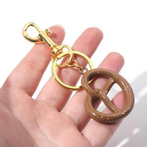 Creative Biscuit Metal Keychain High Quality Hot Selling Pendants Car Metal Keychain Women <b>Bag</b> Charms Wholesale - Product Image 4