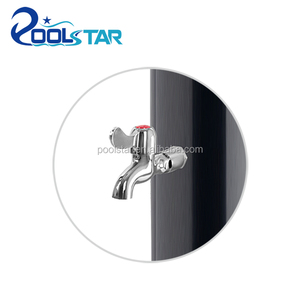 <span class=keywords><strong>Douche</strong></span> <span class=keywords><strong>solaire</strong></span> extérieure autoportante <span class=keywords><strong>Poolstar</strong></span> 35L en ABS avec finition noire, temps de chauffage et de trempage de 3 heures pour utilisation dans les jardins et piscines - Product Image 5