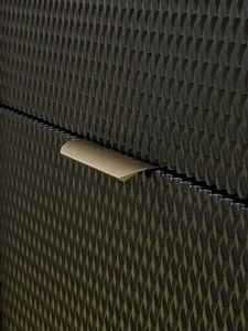 Meuble-lavabo flottant moderne à suspension murale en MDF miroir rectangulaire à LED personnalisé pour salle de bain - Product Image 2