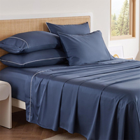 Ensemble de draps de lit en coton super doux Ensembles de literie en coton égyptien sain et écologique Draps de lit de luxe