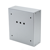 Boîtier en tôle d'aluminium sur mesure avec châssis ventilé, dimensions des trous, armoire électronique IP54, anodisation noire OEM
