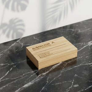 Wooden Business <b>Card</b> Natural Wood Finish RFID Solutions F08 13.56 MHz Company <b>Access</b> <b>Control</b> - Product Image 1