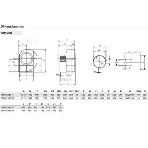 Ventiladores centrífugos de presión media SODECA, muy robustos, de una sola entrada, equipados con un impulsor de aspas curvadas hacia atrás. - Product Image 3